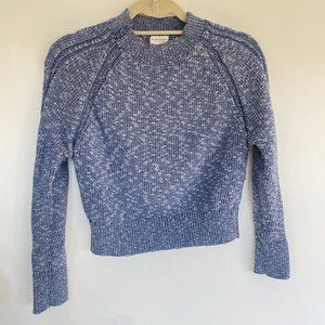 Club Monaco Women's Crewneck Cropped Sweater Blue Size XS